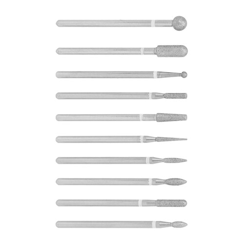 10 st. professionele schuur nagelboorpunten set 1