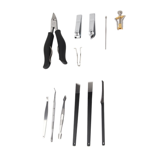 14pc Pedicure Set: Toenail Clippers & File