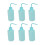 (Blue) 6x 250ml Schwarz Tattoo-Squeezeflasche schmales Maul 1