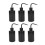 (Black) 6x 250ml Schwarz Tattoo-Squeezeflasche schmales Maul 1