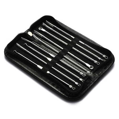 18pc Stainless Steel Blackhead & Pimple Tool Set 2