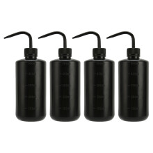 (Black) 4x 500ml Rosa Tattoo-Squeezeflasche mit gebogenem Ausguss