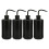(Black) 4x 500ml Rosa Tattoo-Squeezeflasche mit gebogenem Ausguss 2