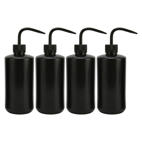 (Black) 4x 500ml Rosa Tattoo-Squeezeflasche mit gebogenem Ausguss 1
