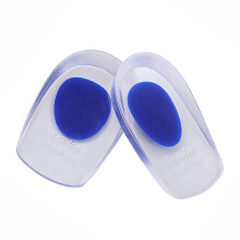 (Blue L (40-45)) 3x Gel Heel Cups Plantar Fasciitis Blue L (40-45)