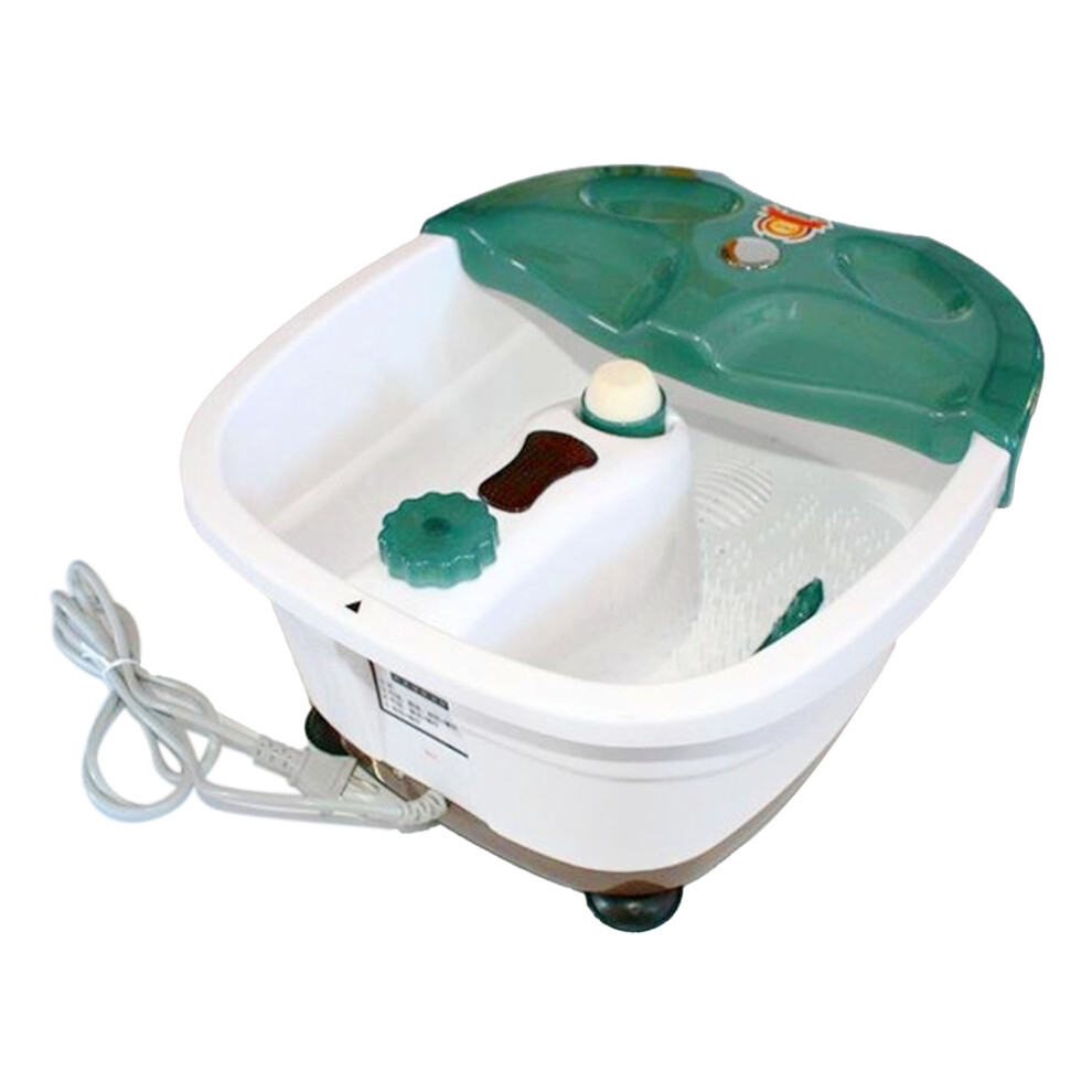 Foot Heating Bath Massager Bubbles 2 Roller Stress Relief Magnet