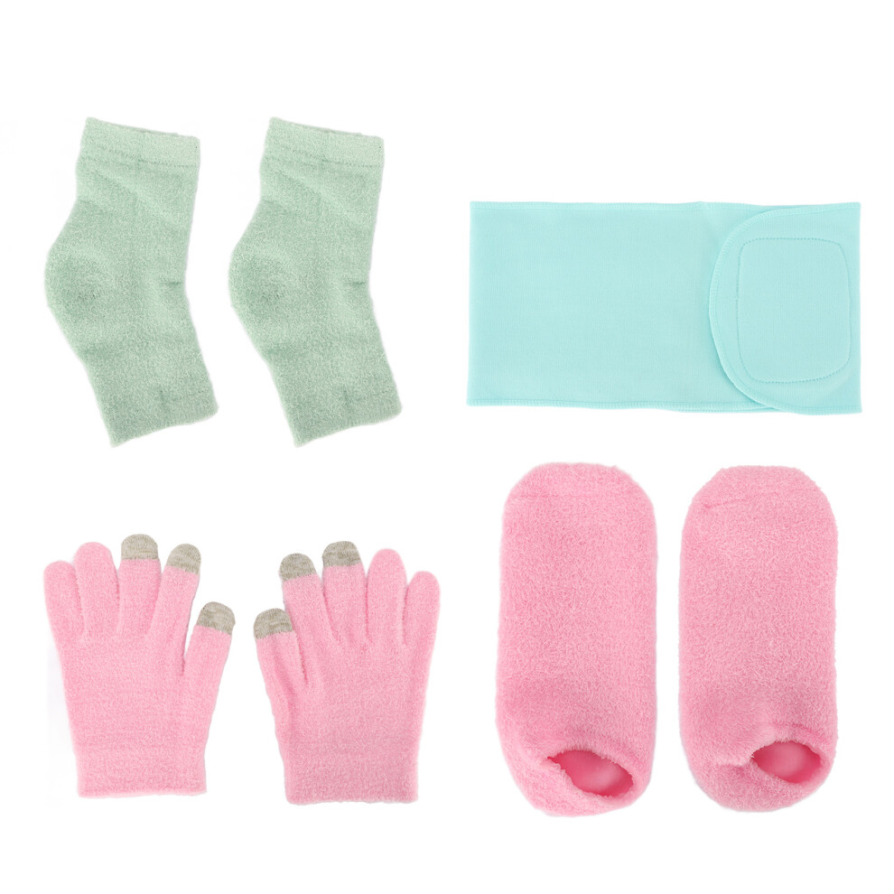Spa Gloves Socks Set with Gel Moisturizer Essential Oil