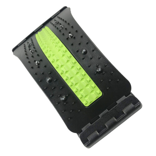 (4 Level Green and Black) Back Massager Board Adjustable Lumbar Cracker Spine Deck 3 Level 2