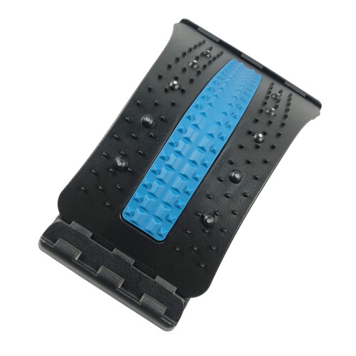 (4 Level Blue and Black) Back Massager Board Adjustable Lumbar Cracker Spine Deck 3 Level 2