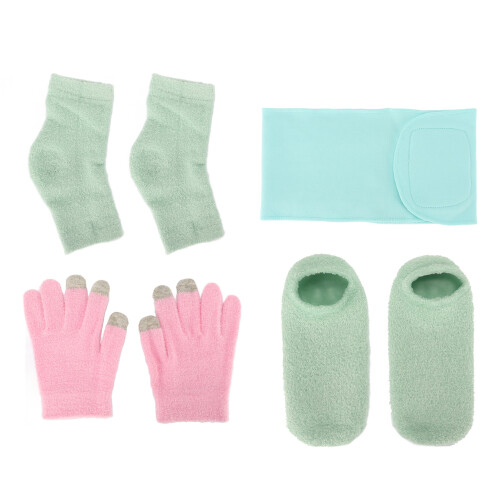Gel Moisturizing Socks, Gloves & Neck Wrap