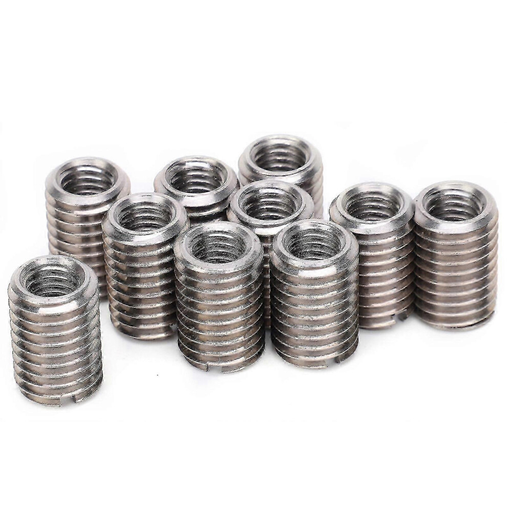 Kikidex (As Show, One Size) 10Pcs Reducer Nut Stainless Steel Repair Sleeve M8 Female And M12 Male Thread Conversion