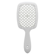 (White) Detangler Hair Brush Massage Vented Blow Drying Curl Comb Pink