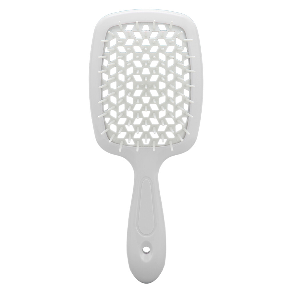 White/Pink () Detangler Hair Brush Massage Vented Blow Drying Curl Comb