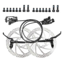 (As show, One size) Mtb Bike Hydraulic Disc Brake Set Front Rear Brake Pair Disc Brake Disc
