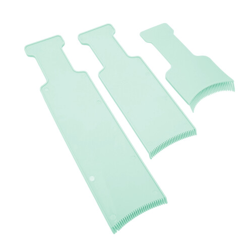 (Green) 3x Paarse Haarverf Splitspennen Set 1