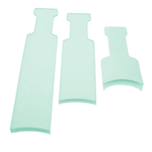 (Green) 3x Paarse Haarverf Splitspennen Set 2