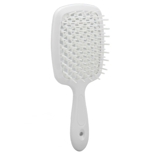 (White) Entwirr-Kamm Massage-Pfirsichrosa 1