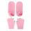 Rosa Touchscreen-Spa-Handschuhe für Hände & Füße 1