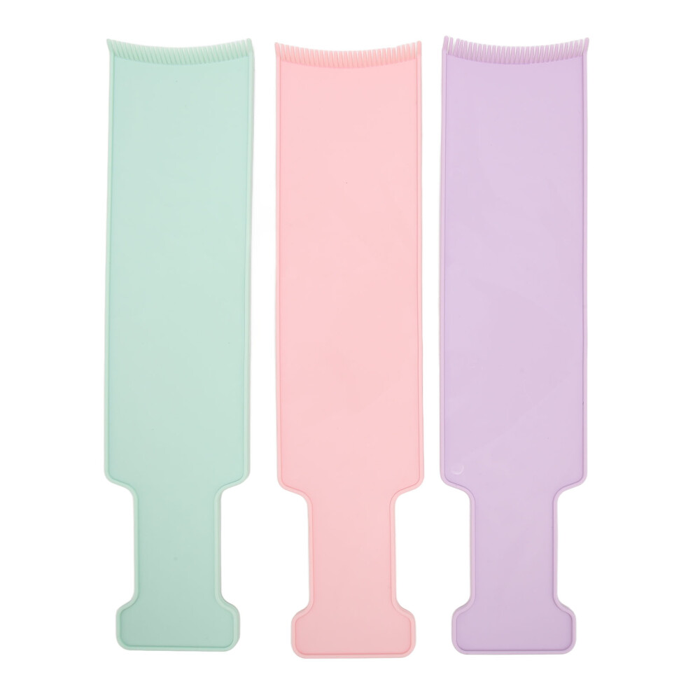 3pcs Balayage Board Curved Comb Teeth Smoothing Foiling for Hair Dye