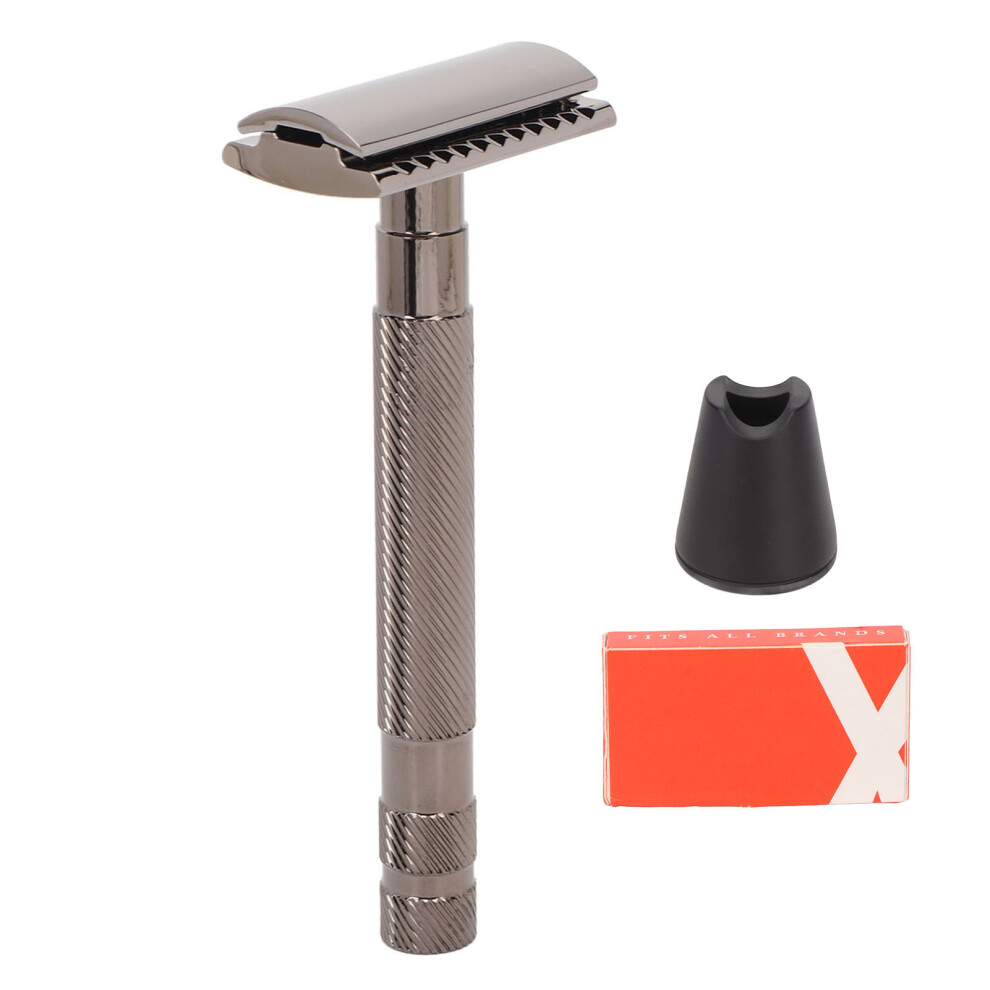 Double Edge Manual Beard Trimmer Set Alloy Grooming Clipper