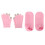Rosa Touchscreen-Spa-Handschuhe für Hände & Füße 5