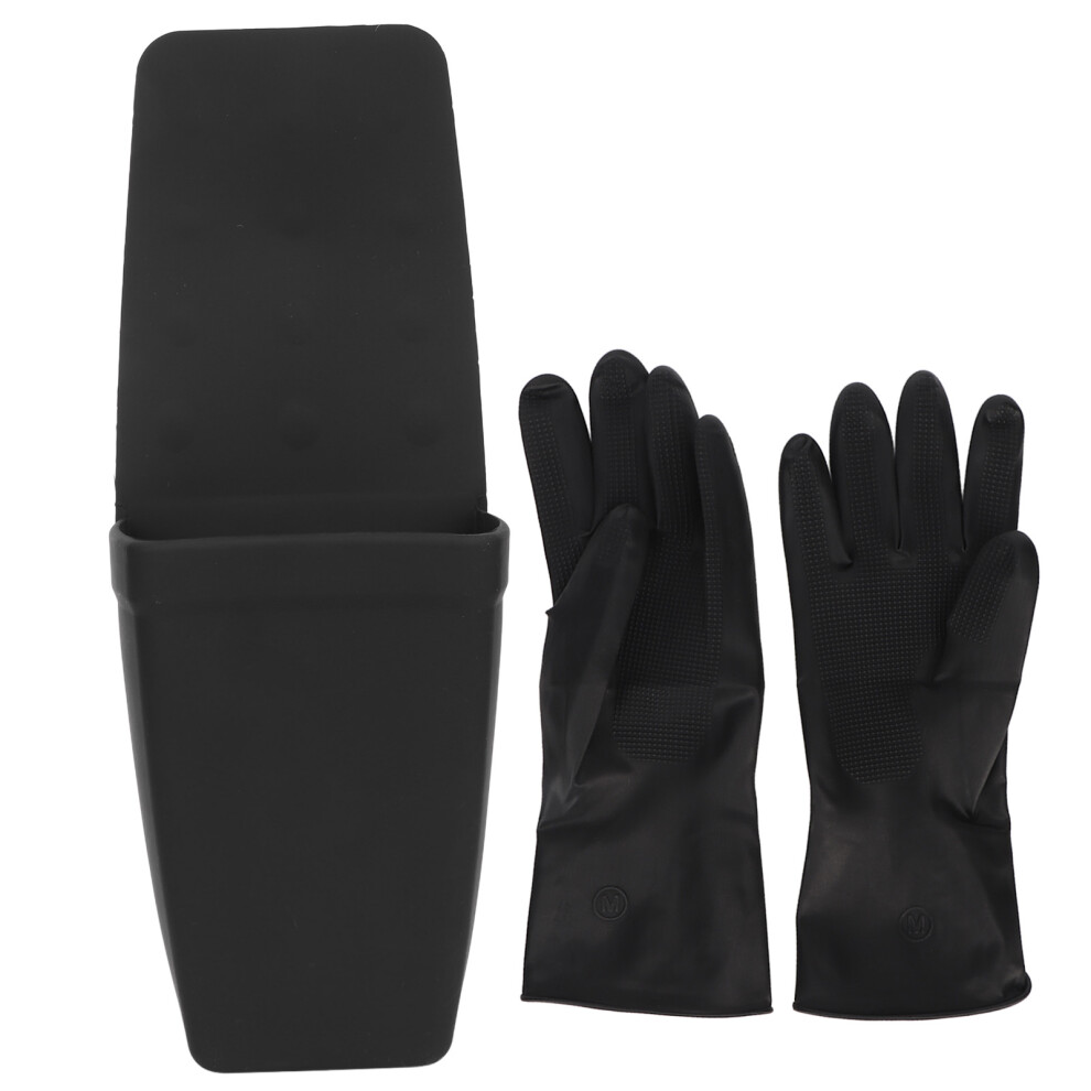 Heat Resistant Silicone Pouch Curling Iron Holder with Gloves