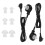 (Black) 2 Set BTE Hörgeräte Kabel Verstärker Ohrstöpsel Schwarz 1
