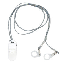 (White) Transparenter Sound-Hilfe-Clip mit Halterung