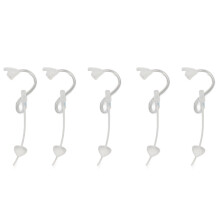 (Left Ear 2BL) 5x BTE-Schlauch für Hörgeräte, Größe 2B, mit Offener Dome-Ohrspitze