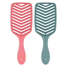 2x Paddle Detangling Vent Brush Wet/Dry Round Comb Rose Red