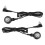(Black) 2 Set BTE Hörgeräte Kabel Verstärker Ohrstöpsel Schwarz 5