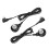 (Black) 2 Set BTE Hörgeräte Kabel Verstärker Ohrstöpsel Schwarz 4