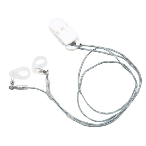 (White) Transparenter Sound-Hilfe-Clip mit Halterung 1