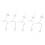 (Right Ear 2BR) 5x Transparante Versterkers L Oor 2BL 5