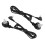 (Black) 2 Set BTE Hörgeräte Kabel Verstärker Ohrstöpsel Schwarz 3