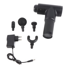 Muscle Massage Gun 4 Heads 6 Speeds Deep Tissue Massager Black