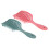 2x Paddle Detangling Vent Brush Wet/Dry Round Comb Rose Red 5