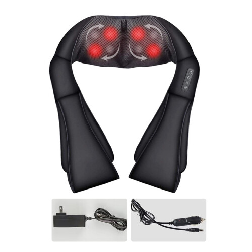 Electrical Neck Shoulder Massager U Shaped Heating Back Pillow
