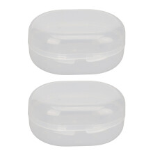 2pcs Swimming Earplug Storage Box Breathable Carry Case