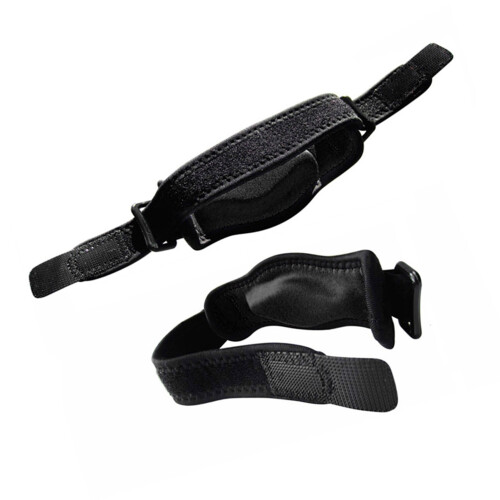 (Black) 2x Elbow Brace Compression Support Tennis Adjustable Red 2