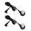 (Black) 2-Pin Hörgerät-Kabel mit Ohrstecker, Fleischfarbe 4
