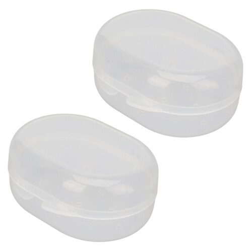 2pcs Swimming Earplug Storage Box Breathable Carry Case 1
