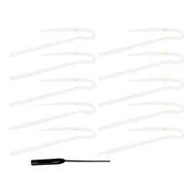 10pcs R Type Metal Sound Aid Tubes Replacement with Vent Cleaner