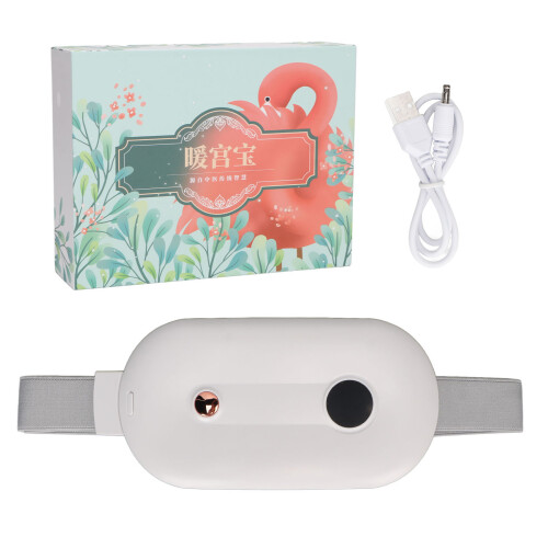 (White) Menstrual Verwarmde Riemen 3 Temperatures Wit