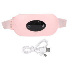 (Pink) Elektrischer Heizgürtel mit Vibration für Frauen, Rosa
