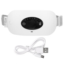 (White) Elektrischer Heizgürtel mit Vibration für Frauen, Rosa