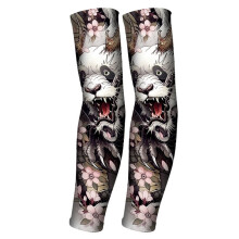 Bunte Tattoo-Ärmel, Ice Silk, Sonnenschutz, Armhülse für Radfahren