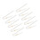 10pcs R Type Metal Sound Aid Tubes Replacement with Vent Cleaner 2