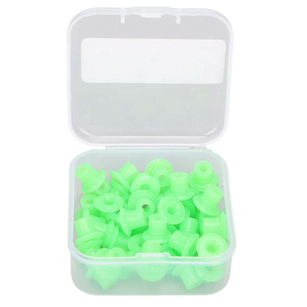 Green/Black () 50Pcs Tattoo Needle Grommets Soft Silicone