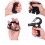 5x Einstellbarer Silikon-Handkrafttrainer schwarz 5
